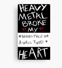 Fall Out Boy Centuries - Heavy Metal Broke My Heart Canvas Print