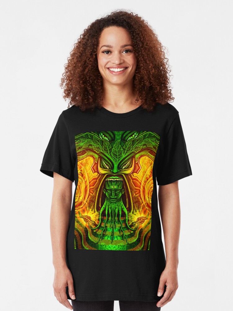 Alternate view of Spinach Rolled Slim Fit T-Shirt