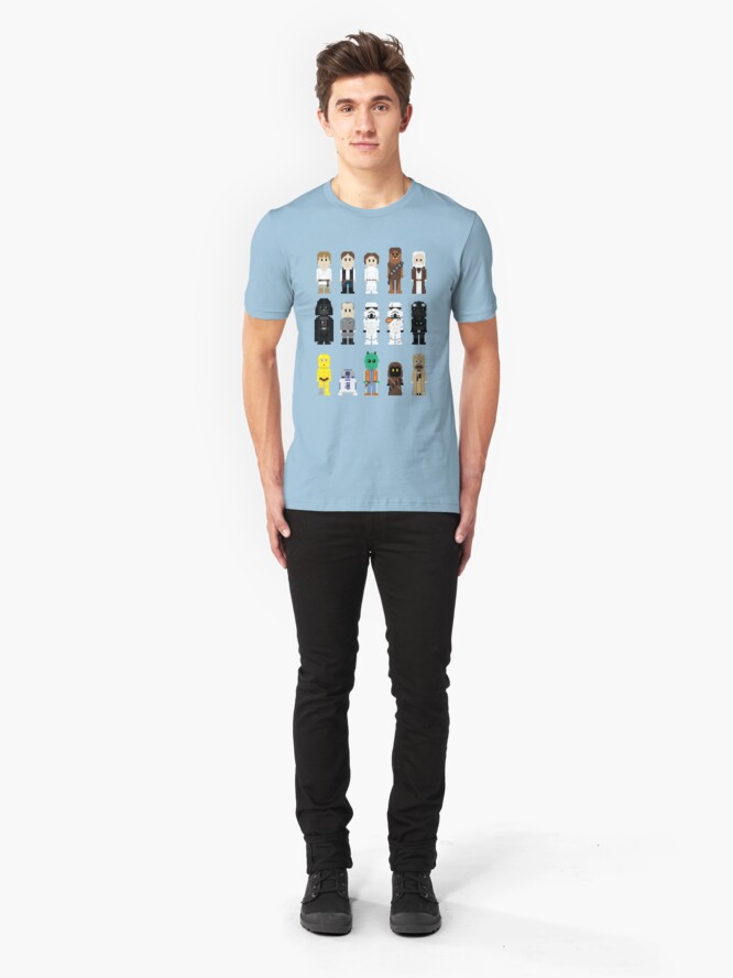Alternate view of 8-Bit ANH Slim Fit T-Shirt