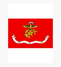 Flag of the Republic of Korea Marine Corps Photographic Print