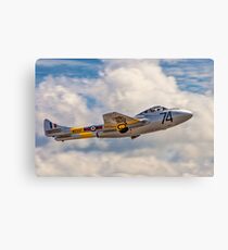 De Havilland Vampire T.11 WZ507 G-VTII Canvas Print