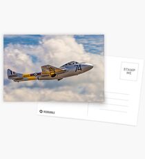 De Havilland Vampire T.11 WZ507 G-VTII Postcards