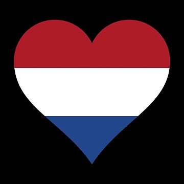 Button mit Niederlande Holland holländisch Fahne Flagge Herz von  GeogDesigns