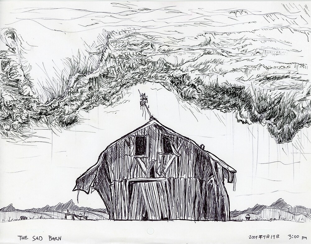 The Sad Barn By Avi Morgan Redbubble