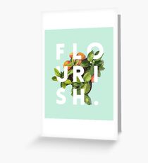 Flourish #redbubble #home #designer #tech #lifestyle #fashion #style Greeting Card