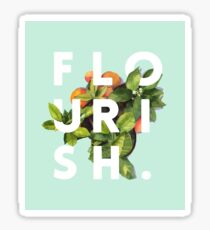 Flourish #redbubble #home #designer #tech #lifestyle #fashion #style Sticker