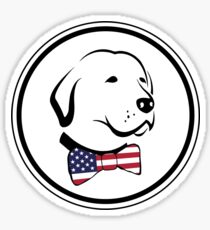 Classy American Dog Sticker
