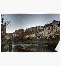 Sunrise Over The Water of Leith at Dean Village, Edinburgh Poster