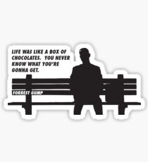 FORREST GUMP - CHOCOLATES Sticker