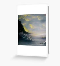 oregon coast sunset seascape. Greeting Card