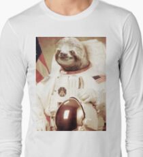 Astronaut Sloth Long Sleeve T-Shirt