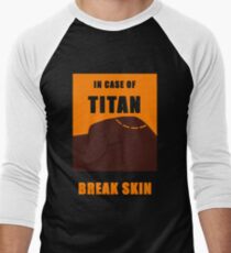 In Case of Titan Break Skin Men's Baseball ¾ T-Shirt