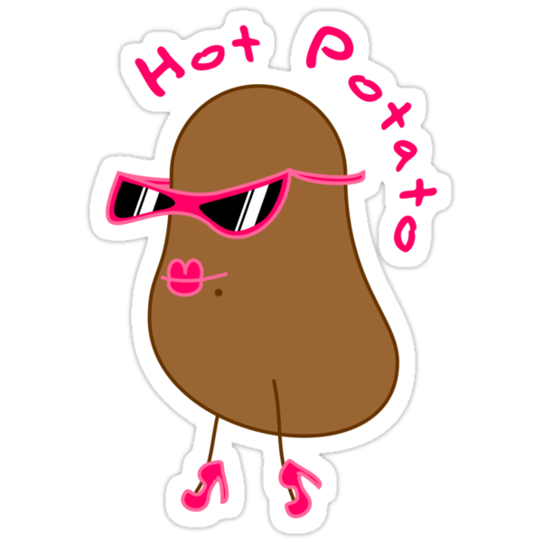 Hot Potato Illustration Stickers By Craftmonsters Redbubble