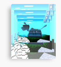 Minecraft K-9 Canvas Print