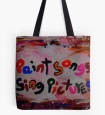 paint songs sing pictures Tasche