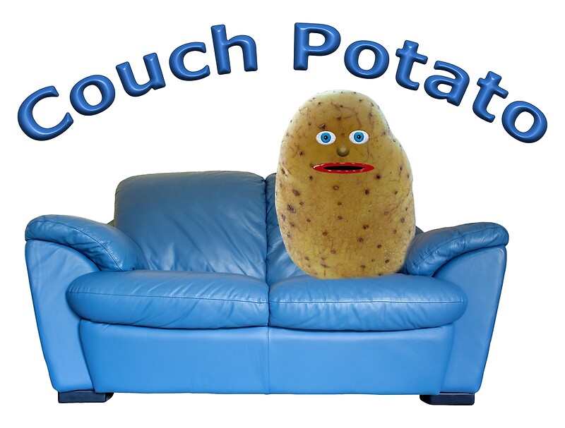 "Couch Potato Character" by MarkUK97 Redbubble