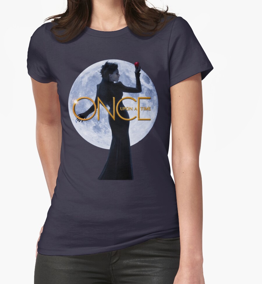 "The Evil Queen/Regina Mills Once Upon a Time" Womens Fitted TShirts