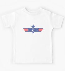 Custom Top Gun Style Style - Top Son Kids Tee