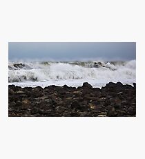 Heavy Surf as a Nor'Easter Pulls out to Sea - North Hampton, NH 03-08-13 Photographic Print