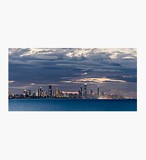 Dusk at Surfers Photographic Print