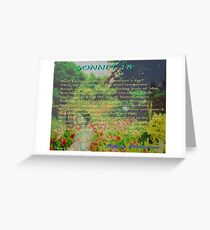 Shakespeare Sonnet 18--Shall I compare thee... Greeting Card