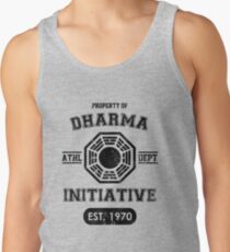 Dharma Initiative athletic department (Black ver.) Tank Top