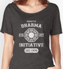 Dharma Initiative athletic department (Light ver.) Women's Relaxed Fit T-Shirt