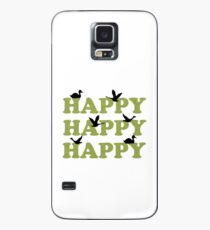 Green Digital Camo Happy Happy Happy Case/Skin for Samsung Galaxy