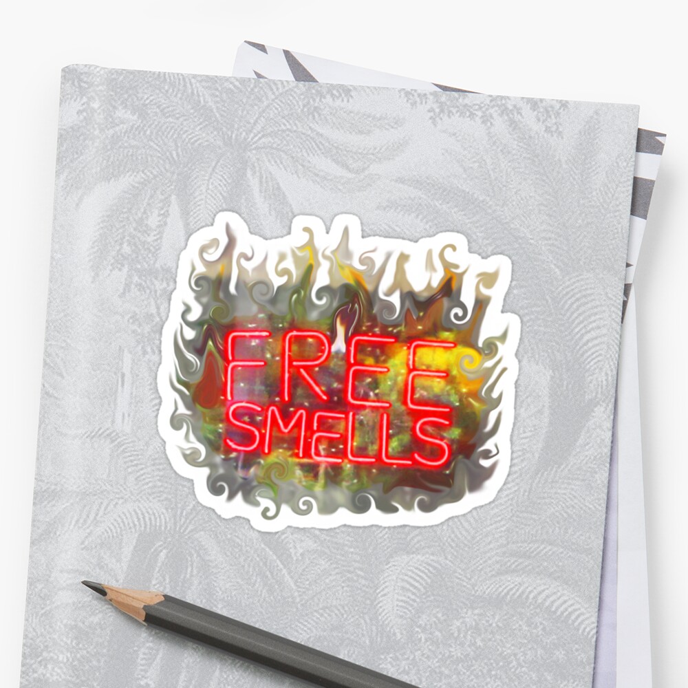 free-smells-sticker-by-dadesimone-redbubble