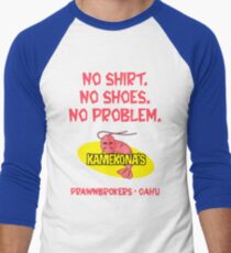 Kamekona's (no shirt...) Men's Baseball ¾ T-Shirt