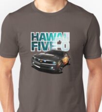 Hawaii Five-O Black Camaro (White Outline) Unisex T-Shirt