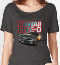 Hawaii Five-O Black Camaro (Red Outline) Women's Relaxed Fit T-Shirt