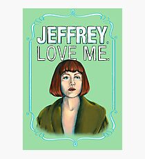 BIG LEBOWSKI-Maude Lebowski- Jeffrey. Love me. Photographic Print