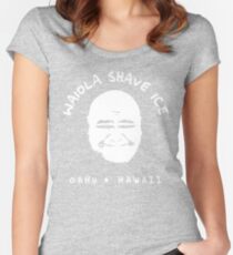 Waiola Shave Ice (White) Women's Fitted Scoop T-Shirt
