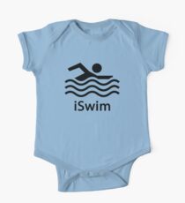 iSWIM black One Piece - Short Sleeve