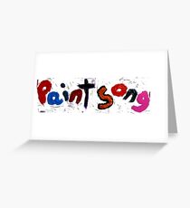 paint songs Grußkarte