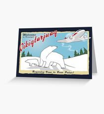 MJN Air to Qikiqtarjuaq Greeting Card