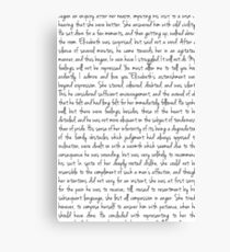 Stolz und Vorurteil Text Leinwanddruck