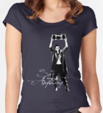 Camiseta entallada de cuello ancho Di cualquier cosa - Dobler