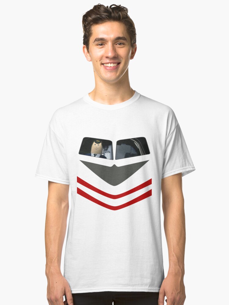 Otto Pilot - Airplane! Classic T-Shirts by Snowballs | Redbubble ‘Otto Pilot - Airplane!’ Classic T-Shirt by Snowballs