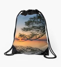 Holding the sun Drawstring Bag