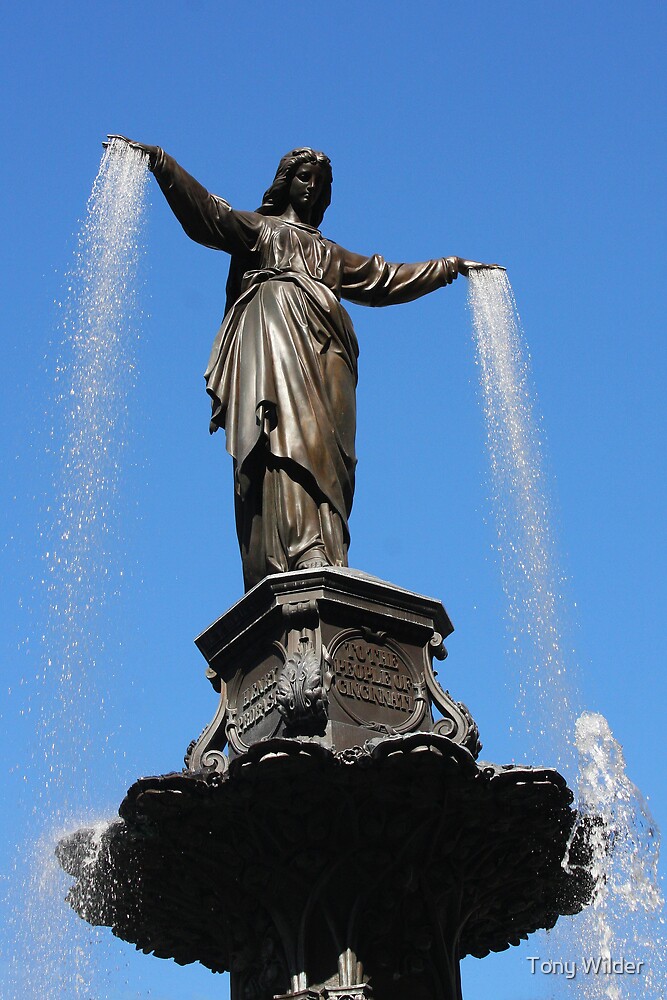 "The Genius of Water Fountain Square Cincinnati Ohio" by Tony Wilder