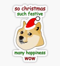 So Christmas - Doge Sticker