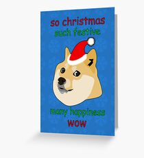 So Christmas - Doge Greeting Card