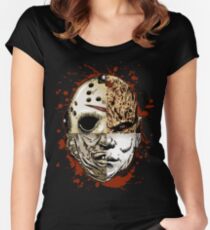 HORROR MASHUP Women's Fitted Scoop T-Shirt