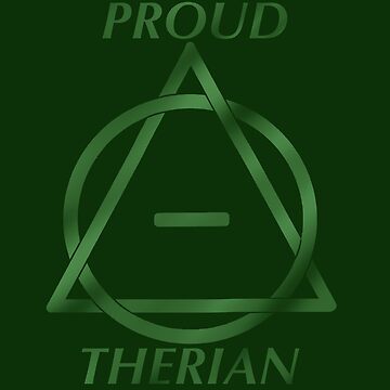 Proud Therian” symbol in green Mask for Sale by DraconicsDesign