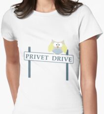 Number 4 Privet Drive Women's Fitted T-Shirt