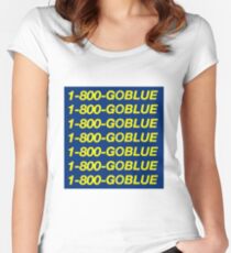 1-800-GOBLUE – University of Michigan Hotline Bling Women's Fitted Scoop T-Shirt