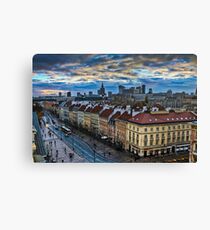 Warsaw City Skyline Leinwanddruck