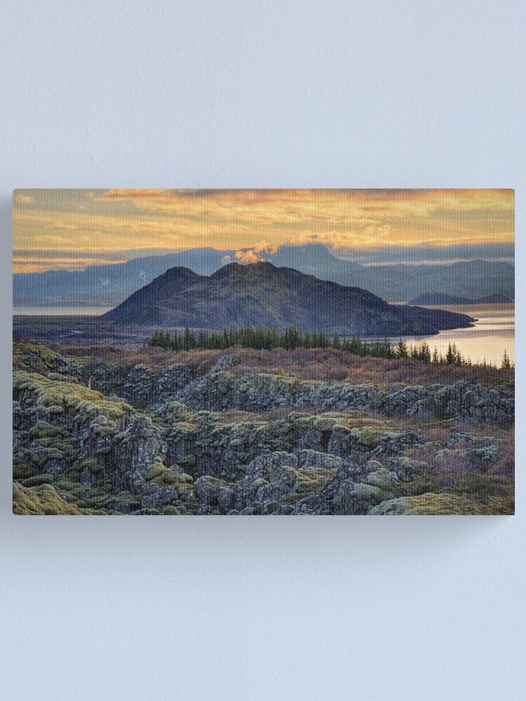 Alternate view of Sunset in Thingvellir Canvas Print
